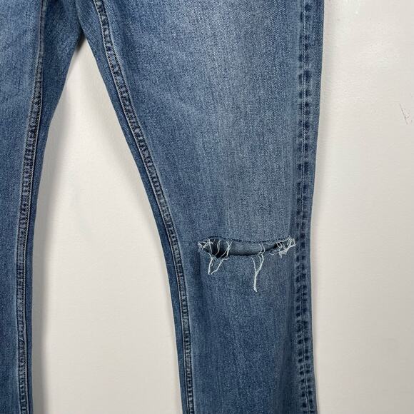 Vigoss Royce 70s Stovepipe Straight Leg Jeans Size 29 Medium Wash Distressed - Picture 4 of 13